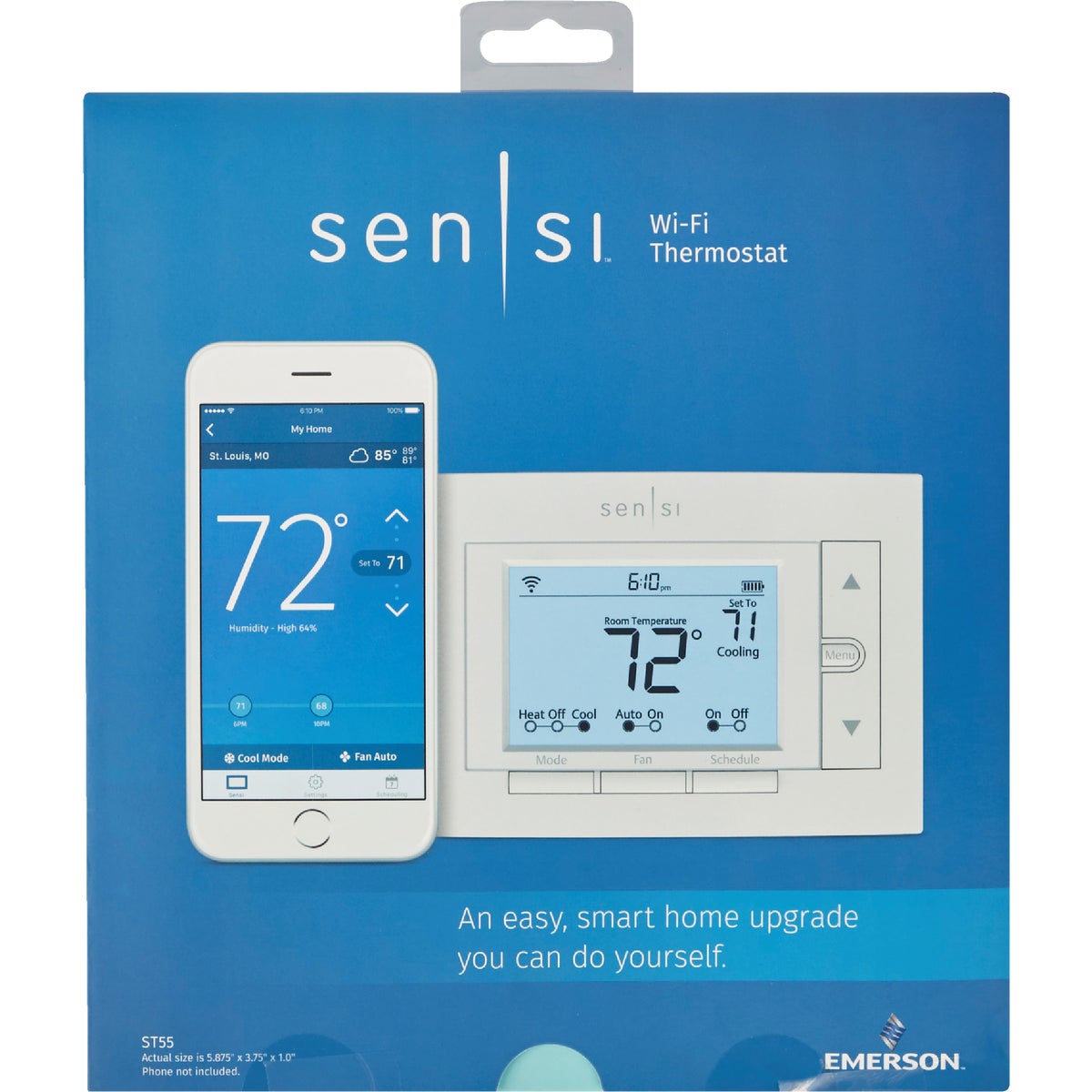 Copeland Sensi WiFi Programmable White Digital Thermostat Image 2