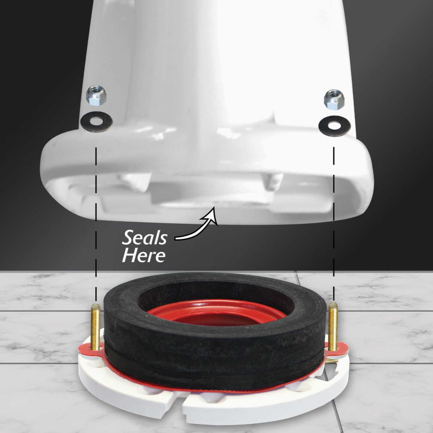 Korky Wax-Free Toilet Gasket Image 2