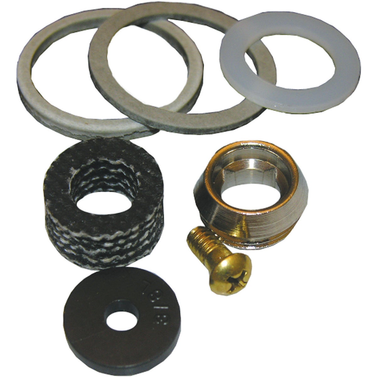 Lasco PP Tub & Shower Stem Repair Kit with Seat Rubber, Nylon & Brass Faucet Repair Kit
