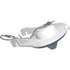 Lasco Coast 3 In. White Plastic Toilet Flapper with Chain Image 1