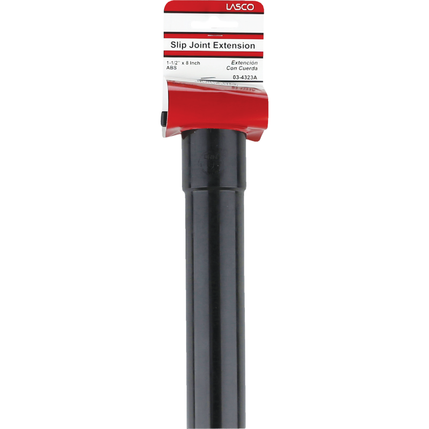 Lasco 1-1/2 In. OD x 8 In. L Black Plastic Extension Tube Image 2