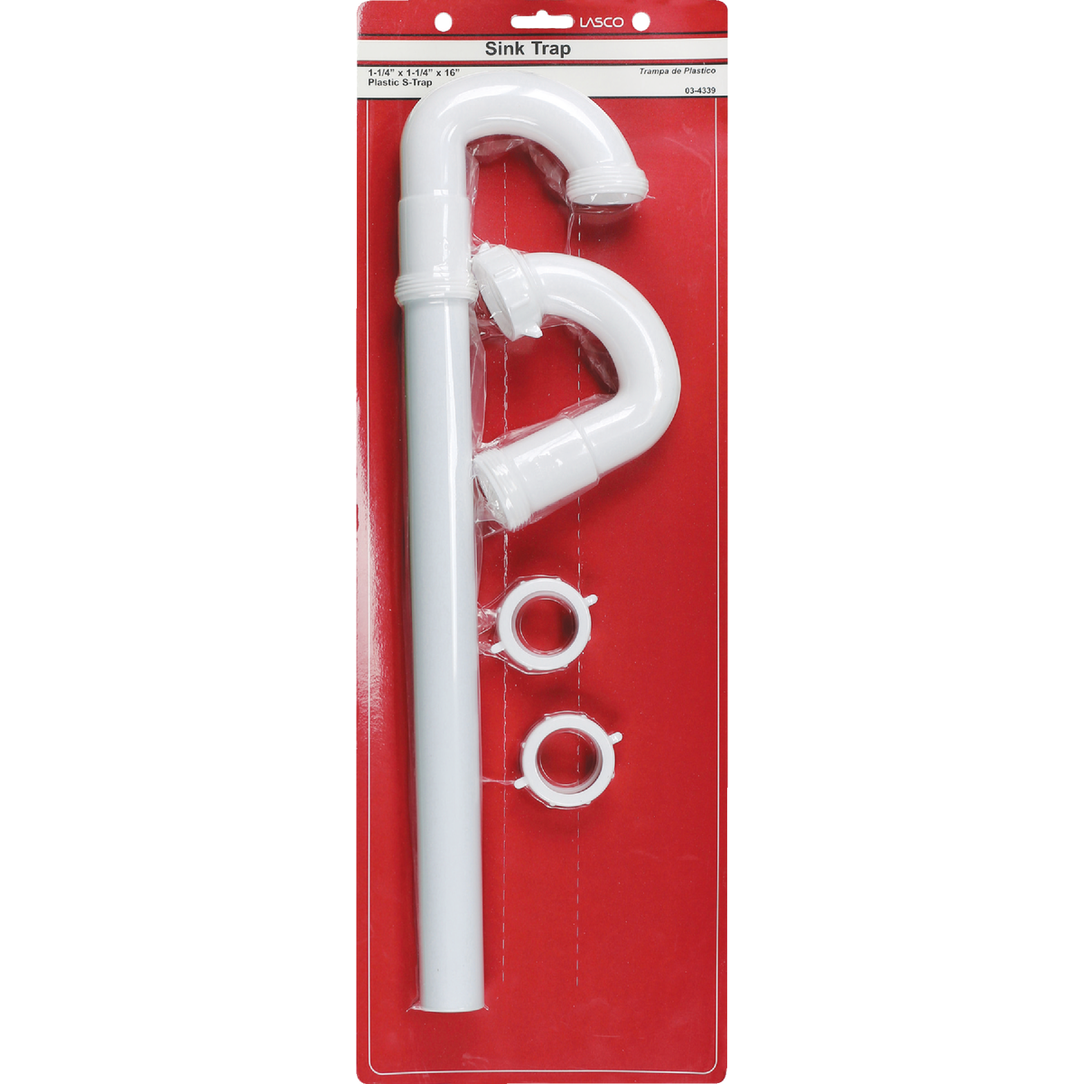 Lasco 1-1/4 In. OD White Plastic S-Trap Image 2