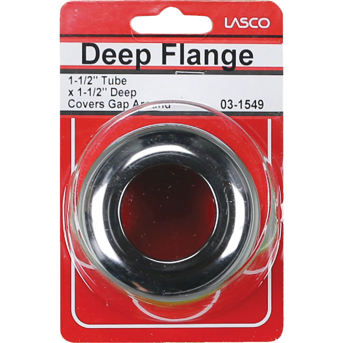 Lasco 1-1/2 In. Drain Tube Chrome Plated Box Flange Image 2