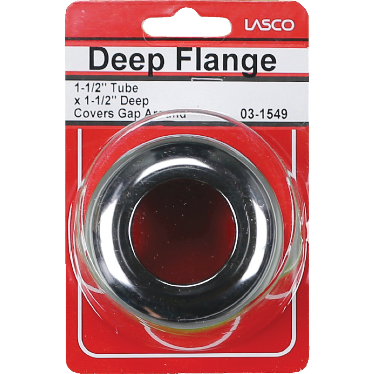 Lasco 1-1/2 In. Drain Tube Chrome Plated Box Flange Image 2