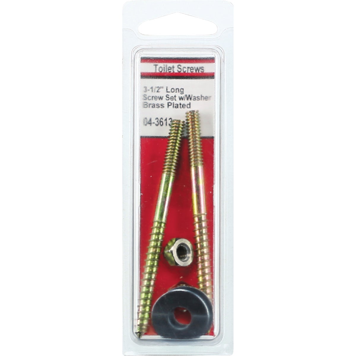 Lasco 1/4 In. x 3-1/2 In. Die Cast Metal Toilet Screws  Image 2