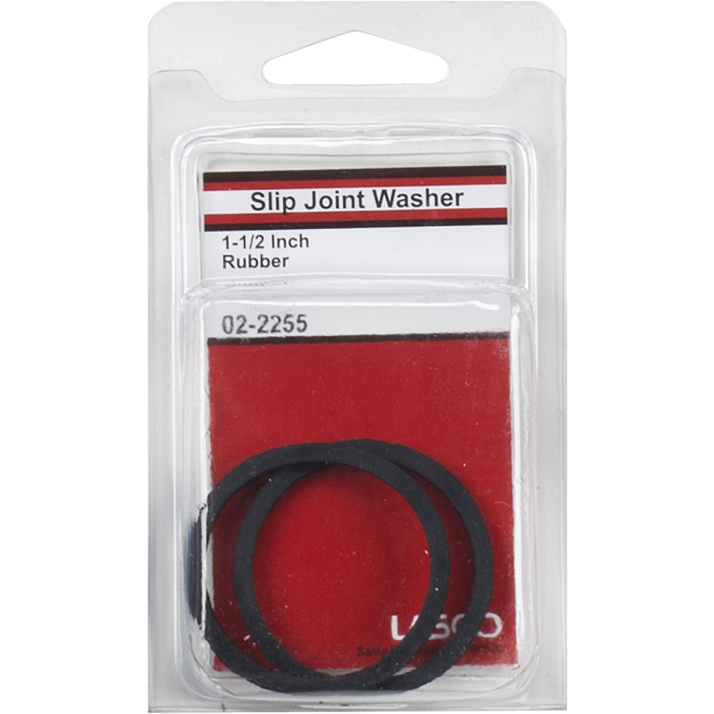 Lasco 1-1/2 In. Black Rubber Slip Joint Washer (2-Pack) Image 2