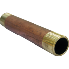 Lasco 3/4 In. x 6 In. Red Brass Nipple Image 1