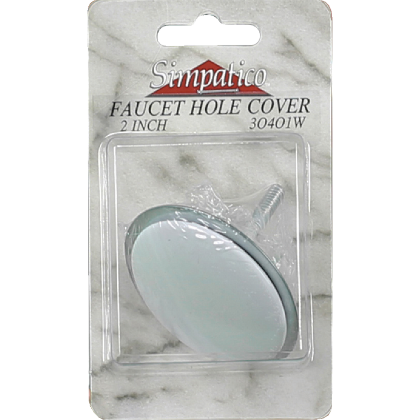 Lasco 2 In. White Faucet Hole Cover Image 2