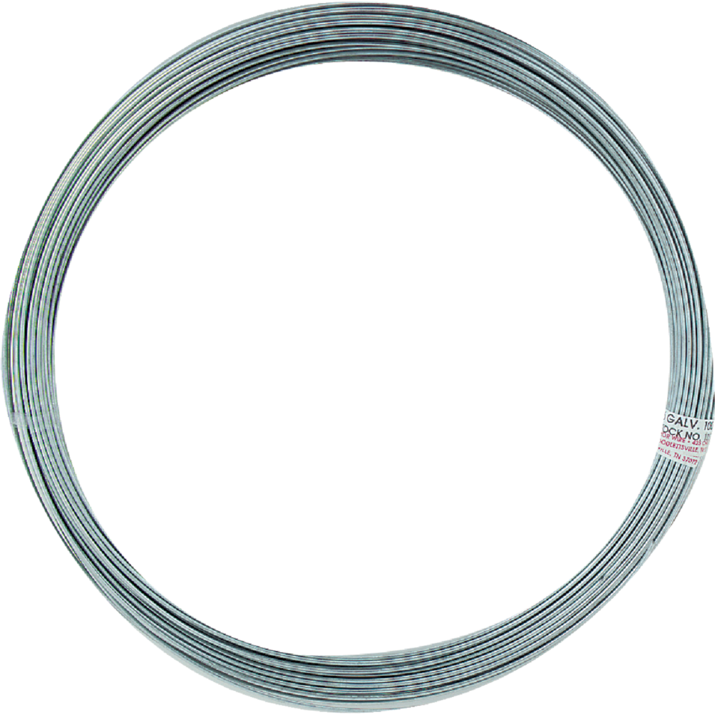 Hillman Anchor Wire 100 Ft. 12 Ga. Galvanized Steel Solid General Purpose Wire, Display Refill Image 1