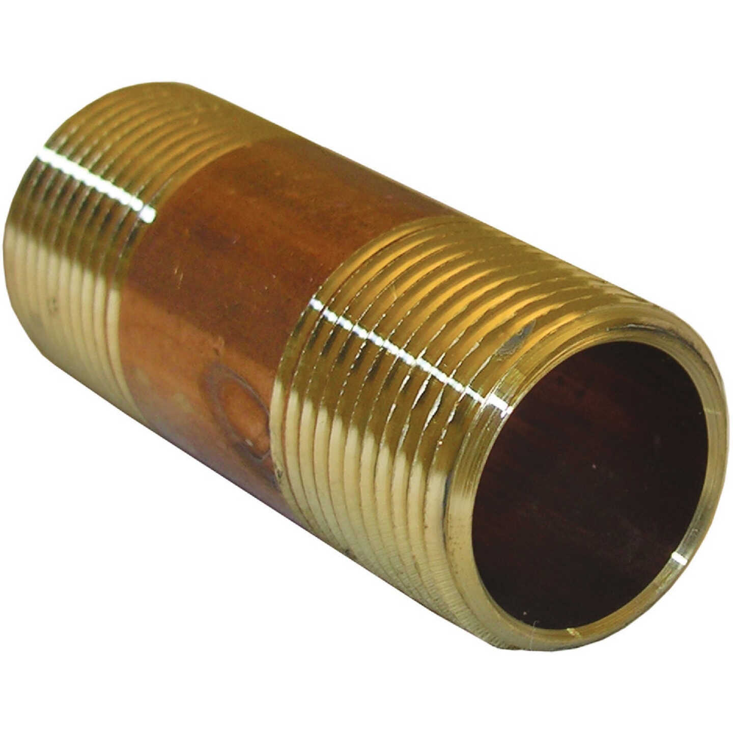 Lasco 3/4 In. x 2-1/2 In. Red Brass Nipple Image 1