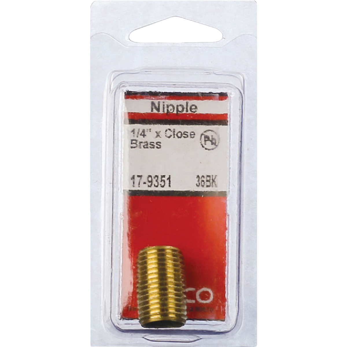 Lasco 1/4 In. x Close Brass Nipple Image 2