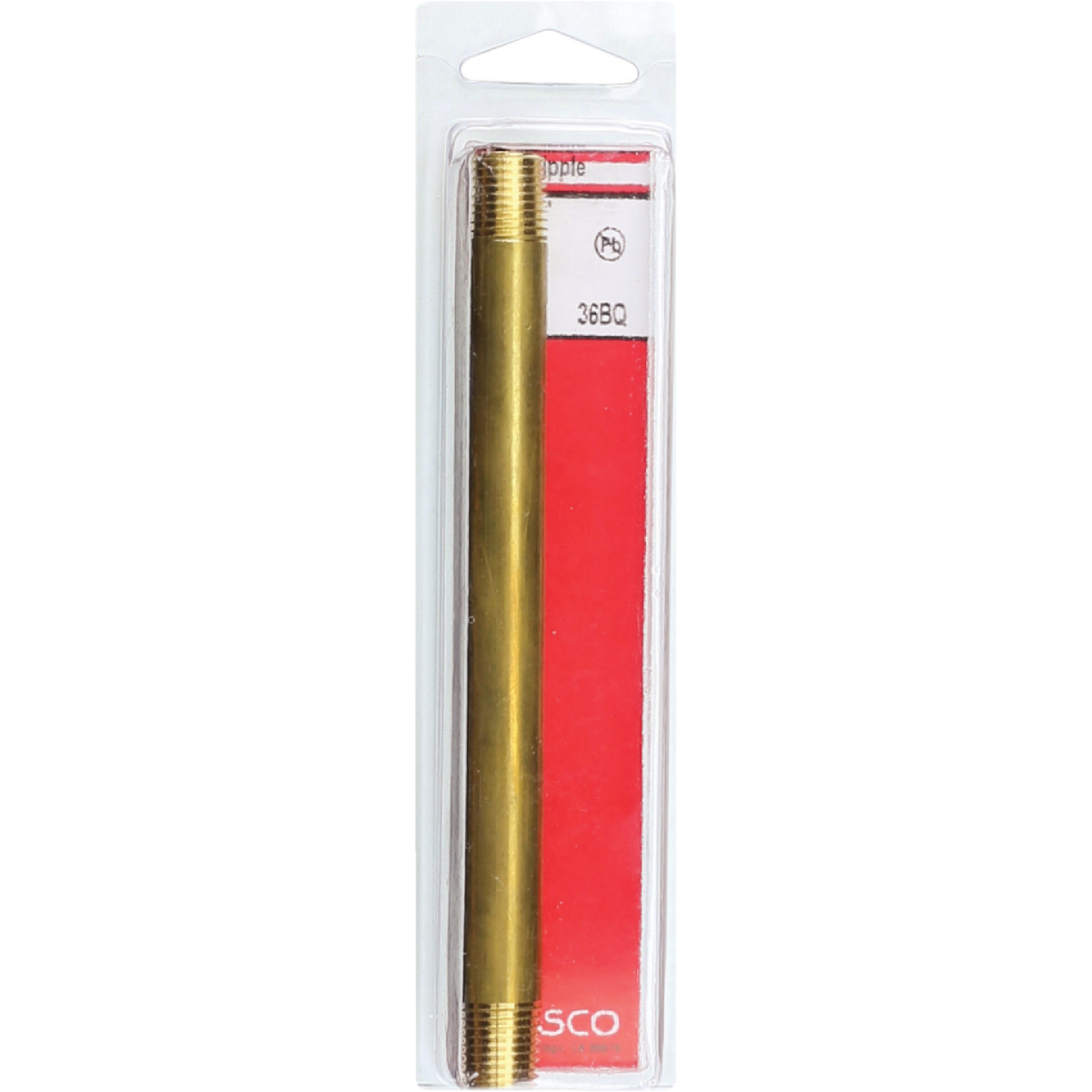 Lasco 1/4 In. x 6 In. Brass Nipple Image 2