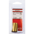 Lasco 3/8 In. x Close Brass Nipple Image 2