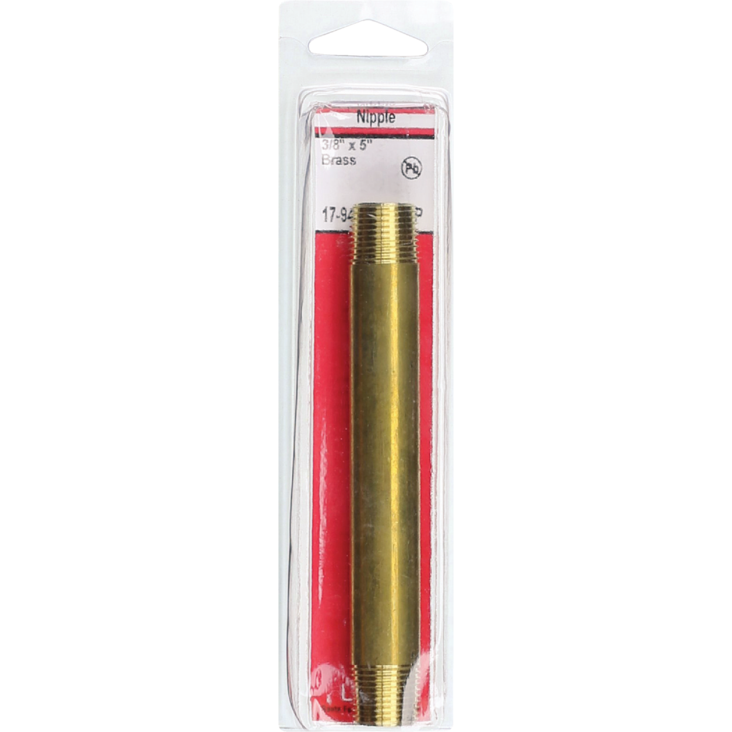 Lasco 3/8 In. x 5 In. Brass Nipple Image 2