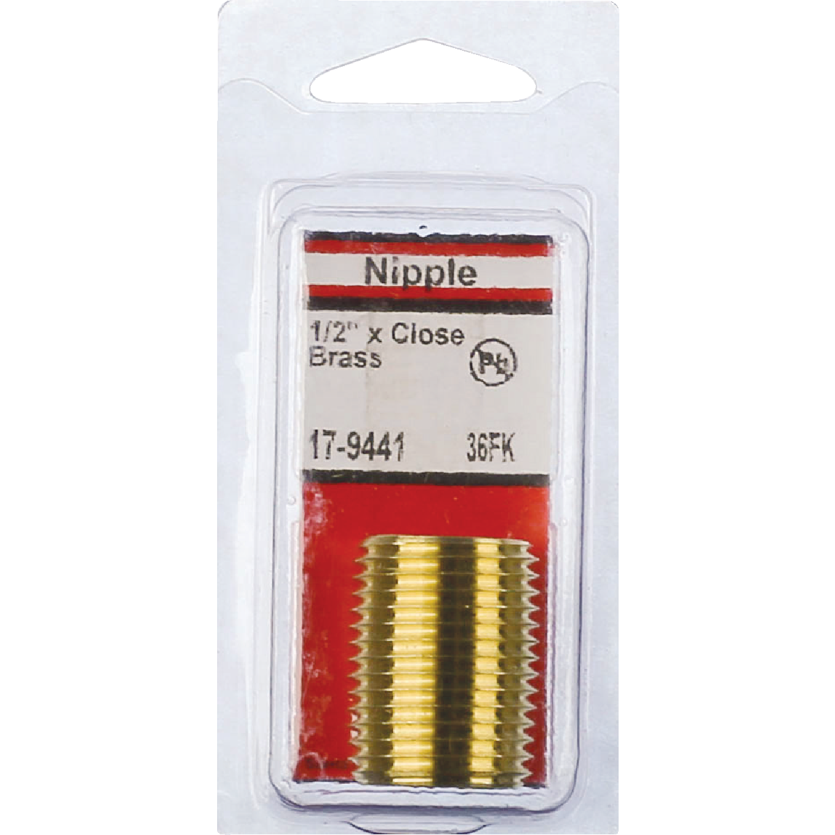 Lasco 1/2 In. x Close Brass Nipple Image 2