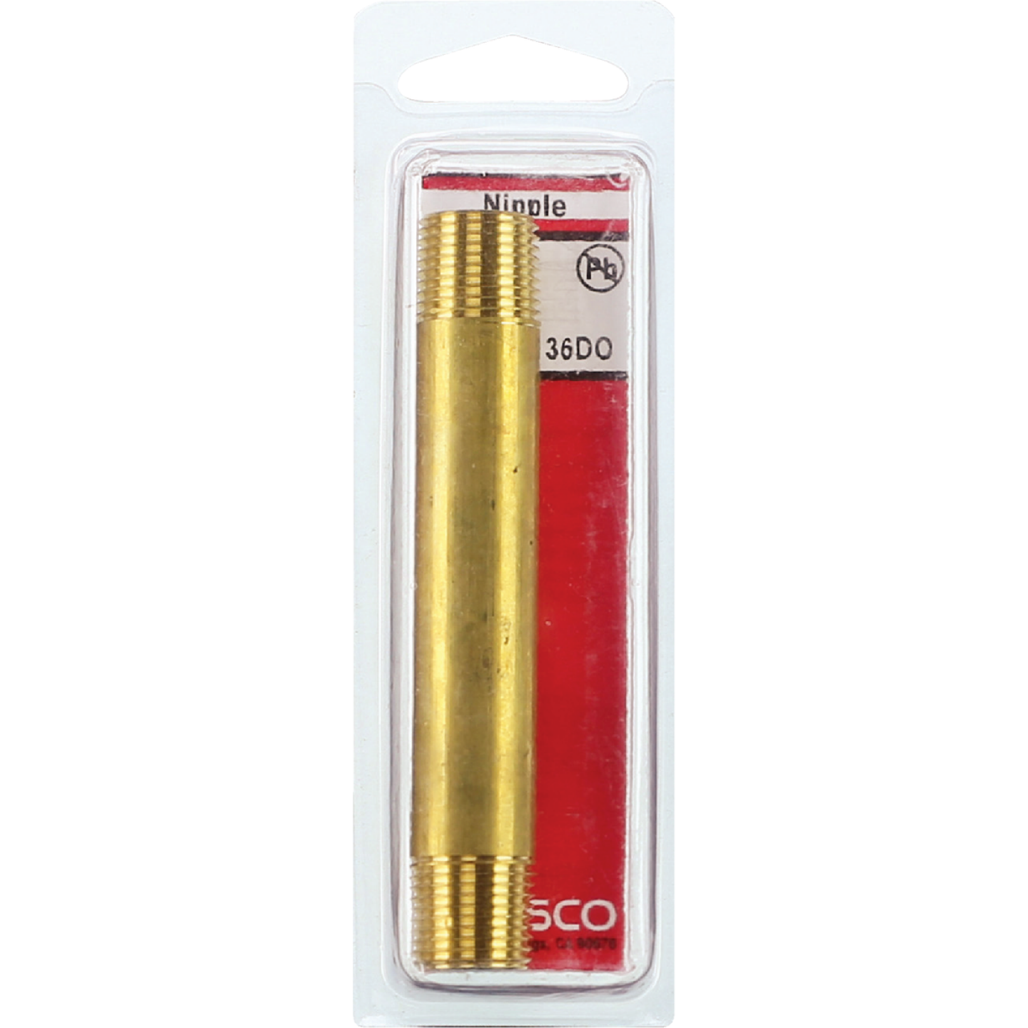 Lasco 3/8 In. x 4 In. Brass Nipple Image 2