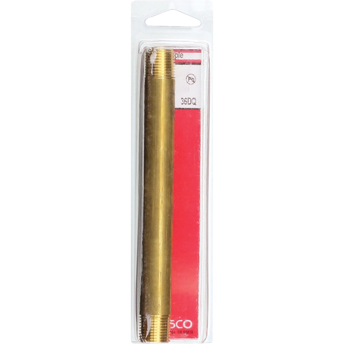 Lasco 3/8 In. x 6 In. Brass Nipple Image 2