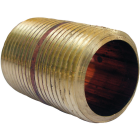 Lasco 3/4 In. MPT x 1-1/2 In. Short Brass Nipple Image 1
