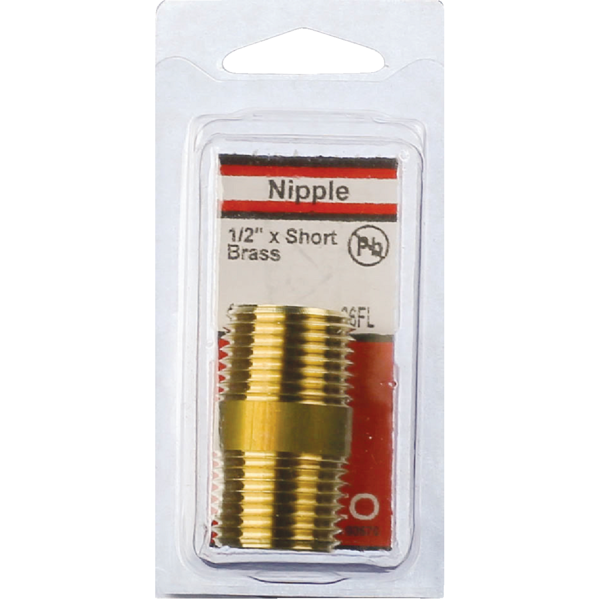 Lasco 1/2 In. MPT x 1-1/2 In. Short Brass Nipple Image 2