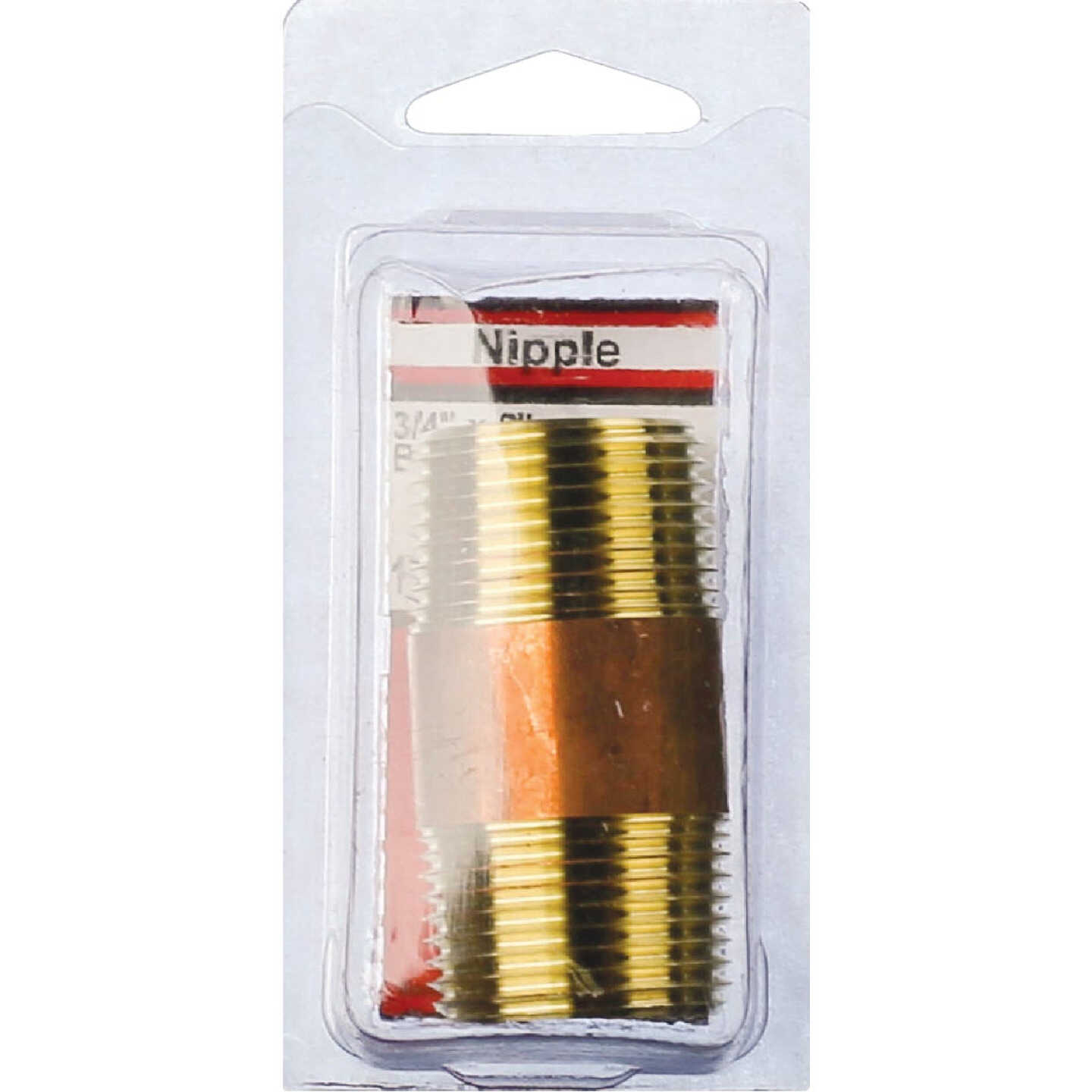 Lasco 3/4 In. x 2 In. Brass Nipple Image 2