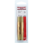 Lasco 1/2 In. x 3 In. Brass Nipple Image 2
