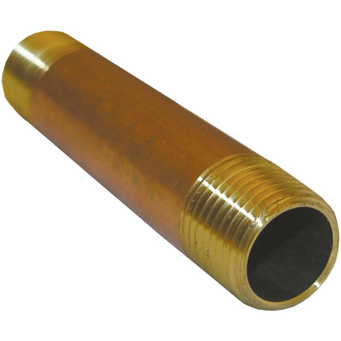 Lasco 1/2 In. x 5 In. Brass Nipple Image 1