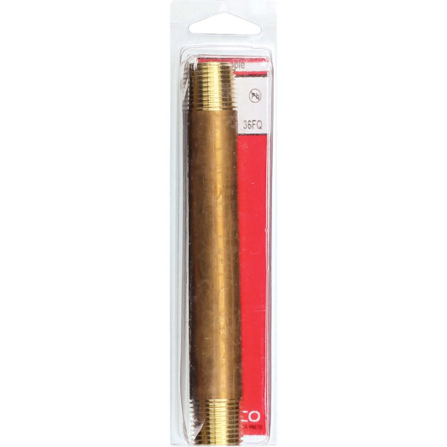 Lasco 1/2 In. x 6 In. Brass Nipple Image 2