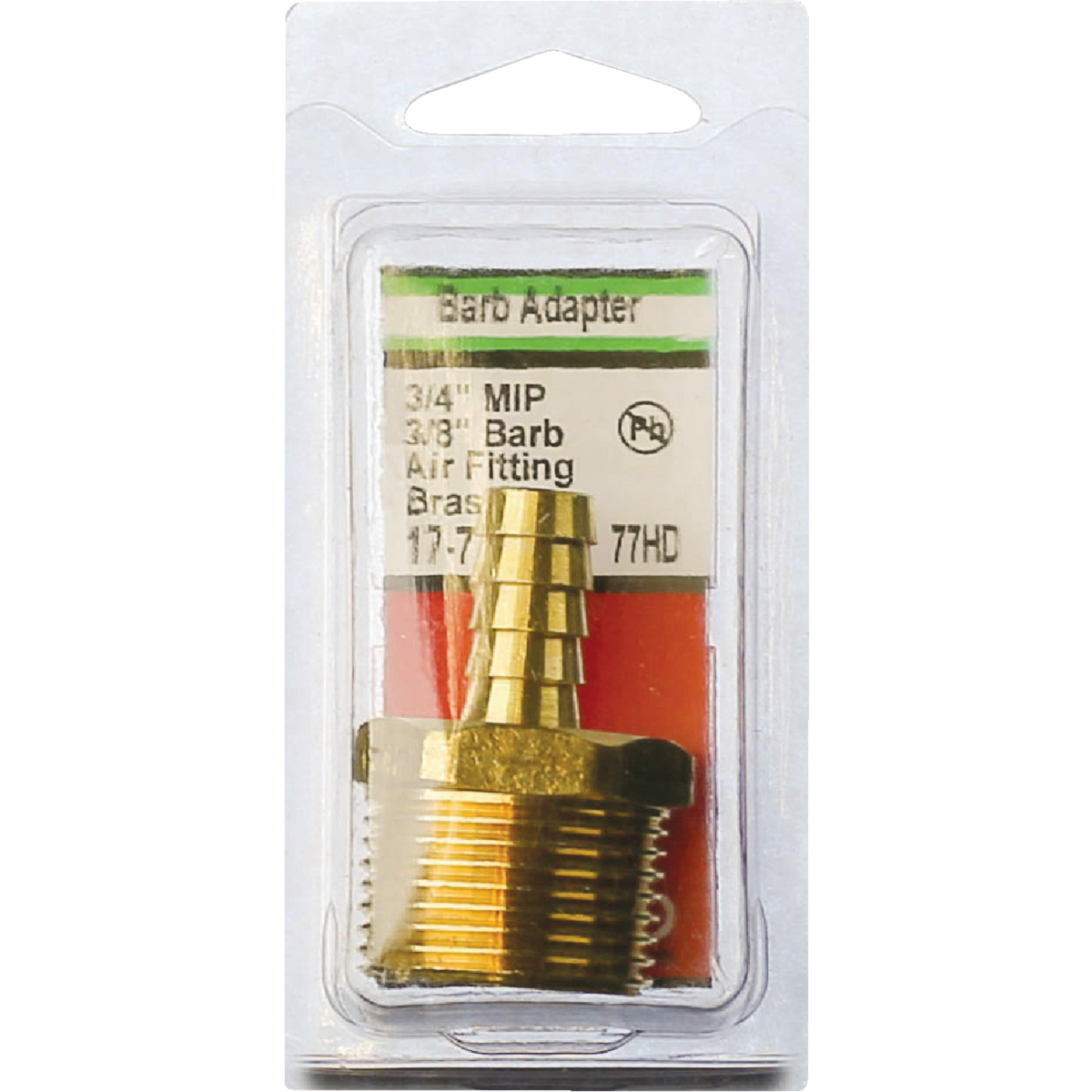 Lasco 3/4 In. MPT x 3/8 In. Brass Hose Barb Adapter Image 2