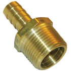 Lasco 3/4 In. MPT x 1/2 In. Brass Hose Barb Adapter Image 1