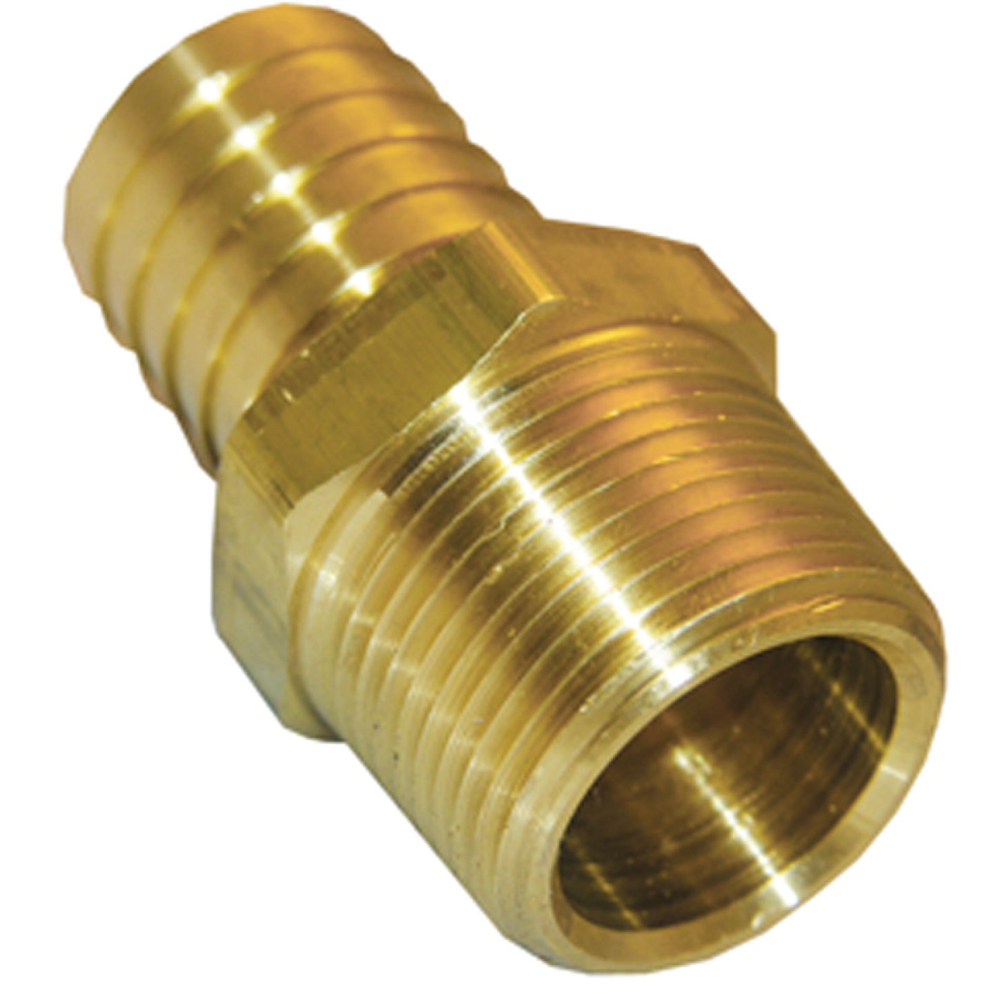 Lasco 3/4 In. MPT x 3/4 In. Brass Hose Barb Adapter Image 1