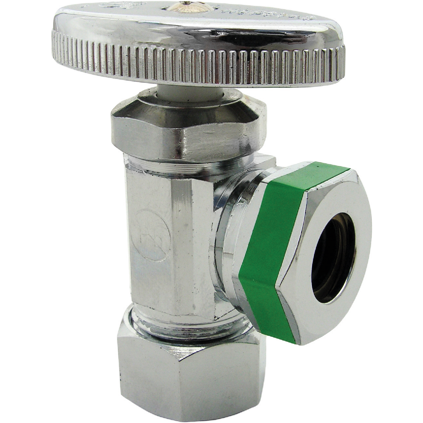 Lasco 5/8 In. Comp Inlet x 1/2 In. IP S-J Outlet Multi-Turn Style Angle Valve Image 1