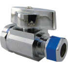 Lasco 1/2 In. IP Inlet x Compression Outlet Brass Straight Stop Valve Image 1