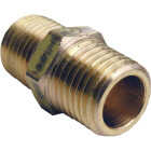 Lasco 1/4 In. MPT x 1/4 In. MPT Brass Hex Nipple Image 1