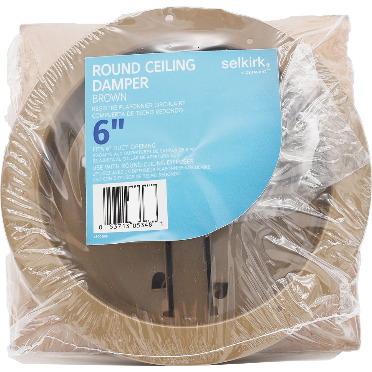 Selkirk 6 In. Round Ceiling Damper Image 2