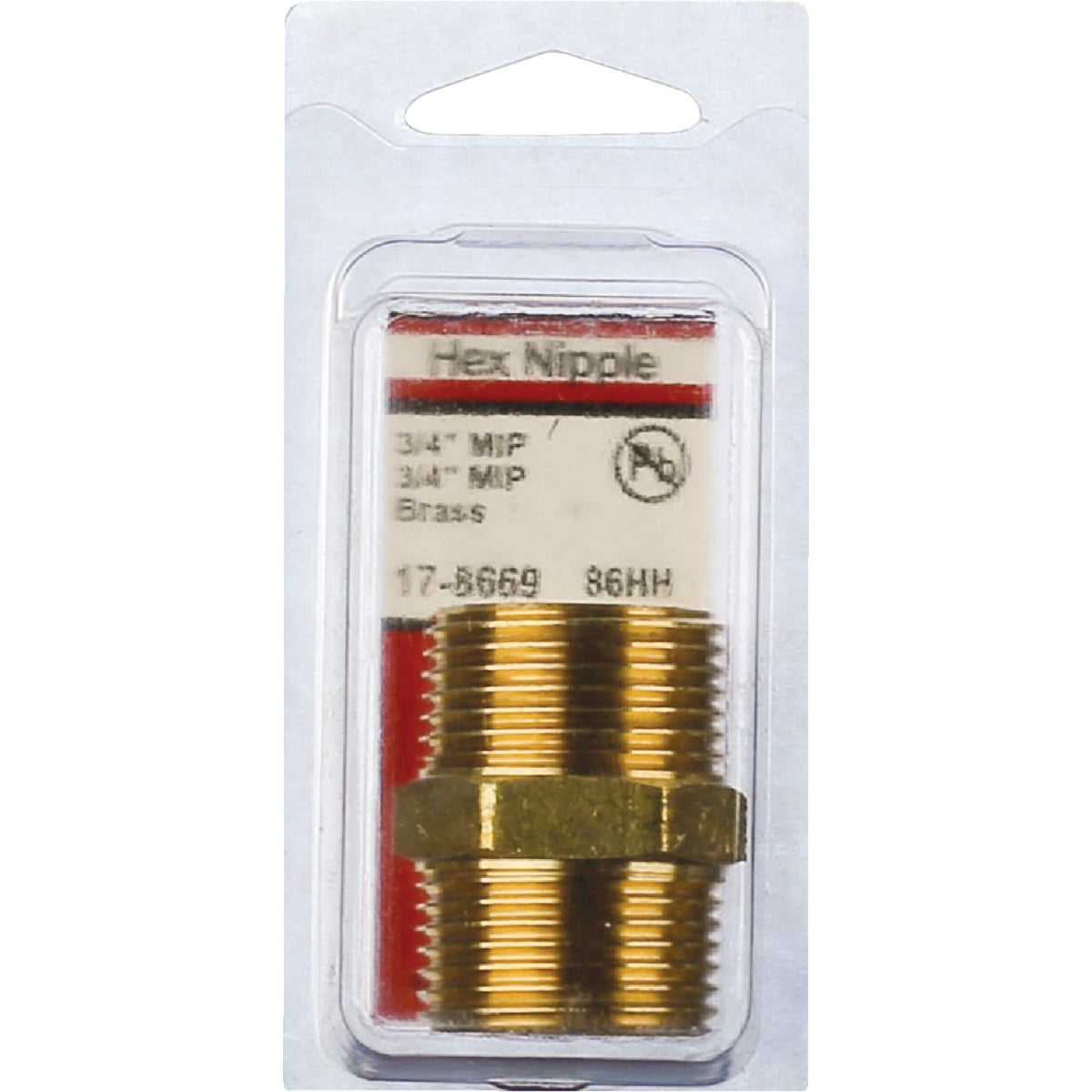 Lasco 3/4 In. MPT x 3/4 In. MPT Brass Hex Nipple Image 2