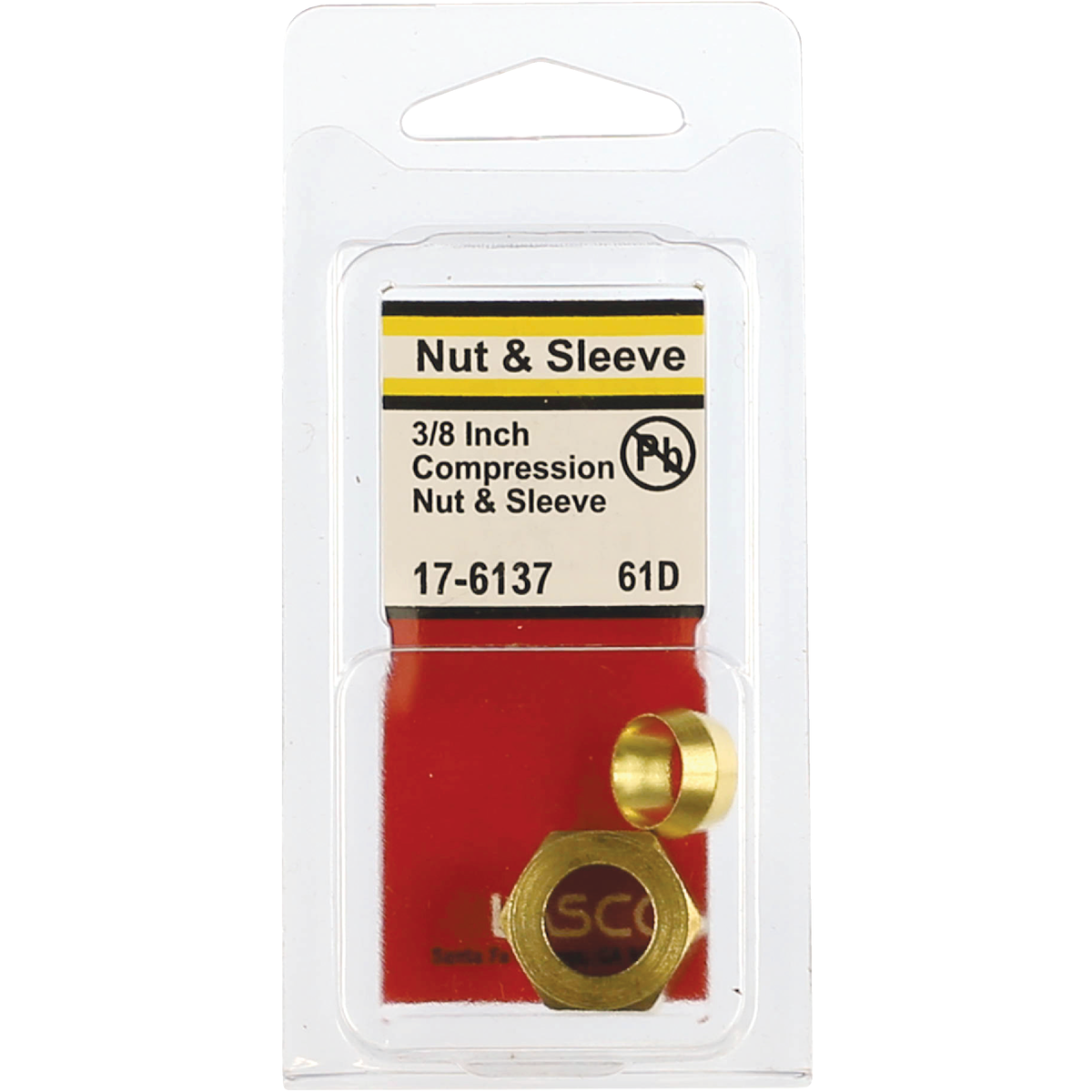 Lasco 3/8 In. Compression Nut and Sleeve Image 1