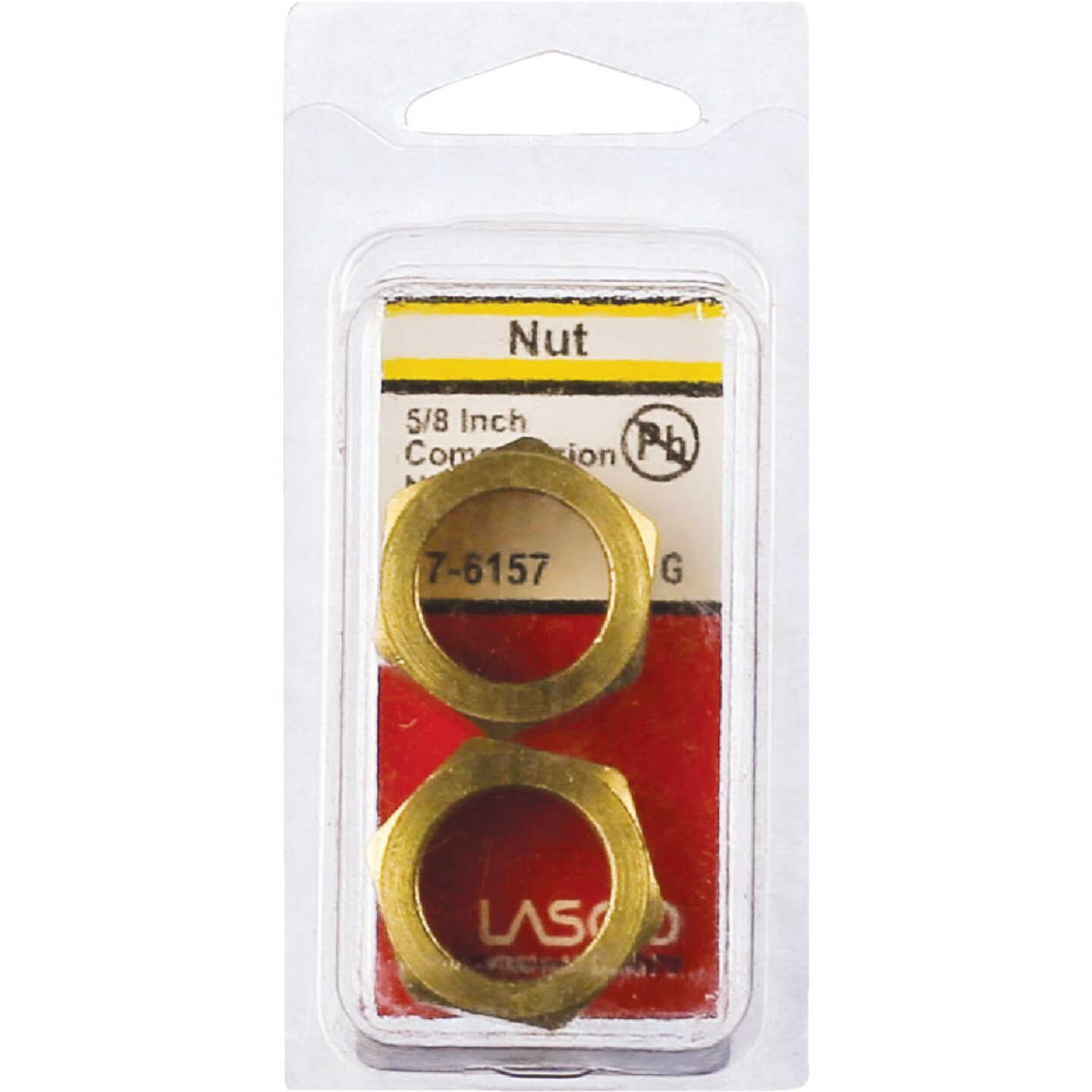 Lasco 5/8 In. Brass Compression Nut (2-Pack) Image 2