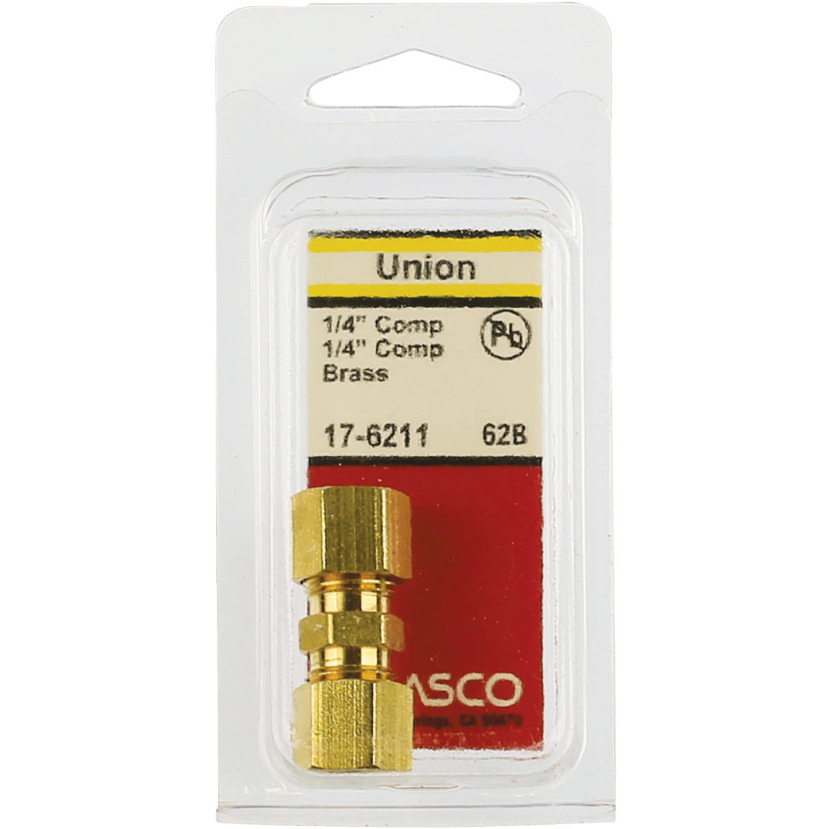 Lasco 1/4 In. x 1/4 In. Brass Compression Union Image 2