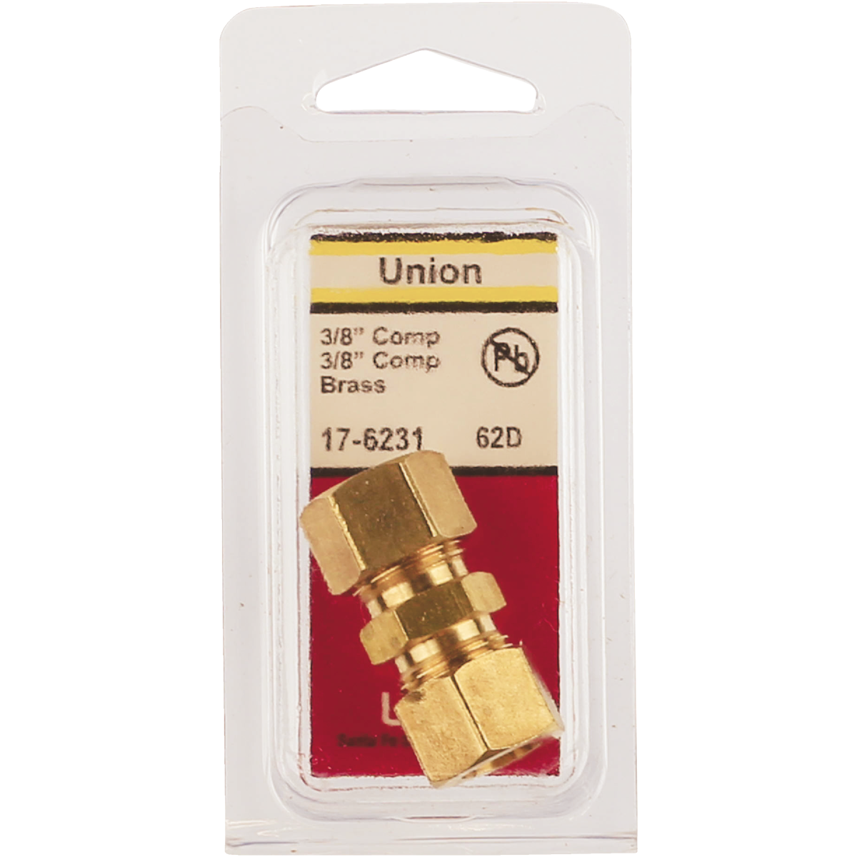 Lasco 3/8 In. x 3/8 In. Brass Compression Union Image 2