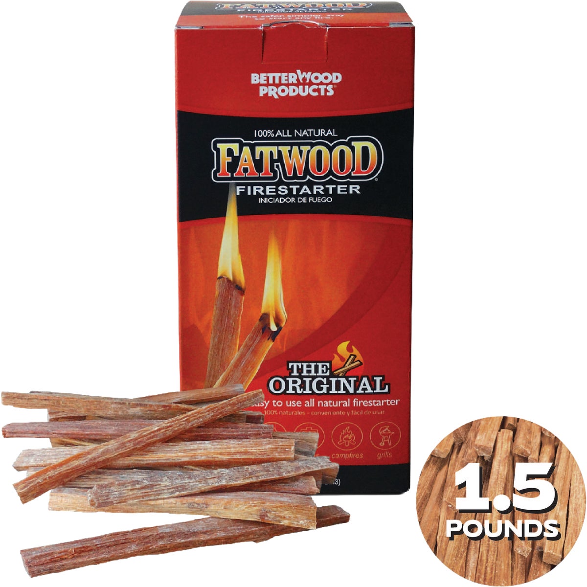 Fatwood 1-1/2 Lb. Fire Starter