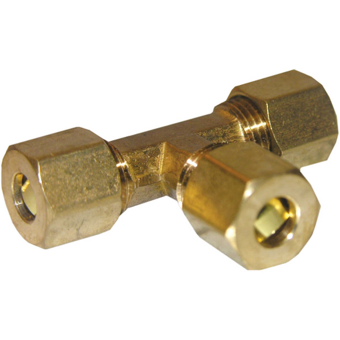 Lasco 3/8 In. x 3/8 In. x 3/8 In. Compression Brass Tee Image 1