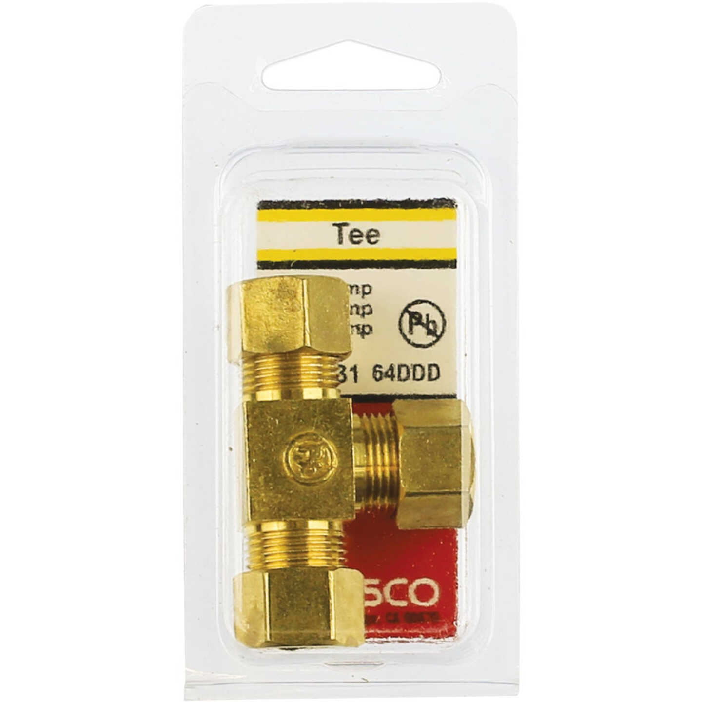 Lasco 3/8 In. x 3/8 In. x 3/8 In. Compression Brass Tee Image 2
