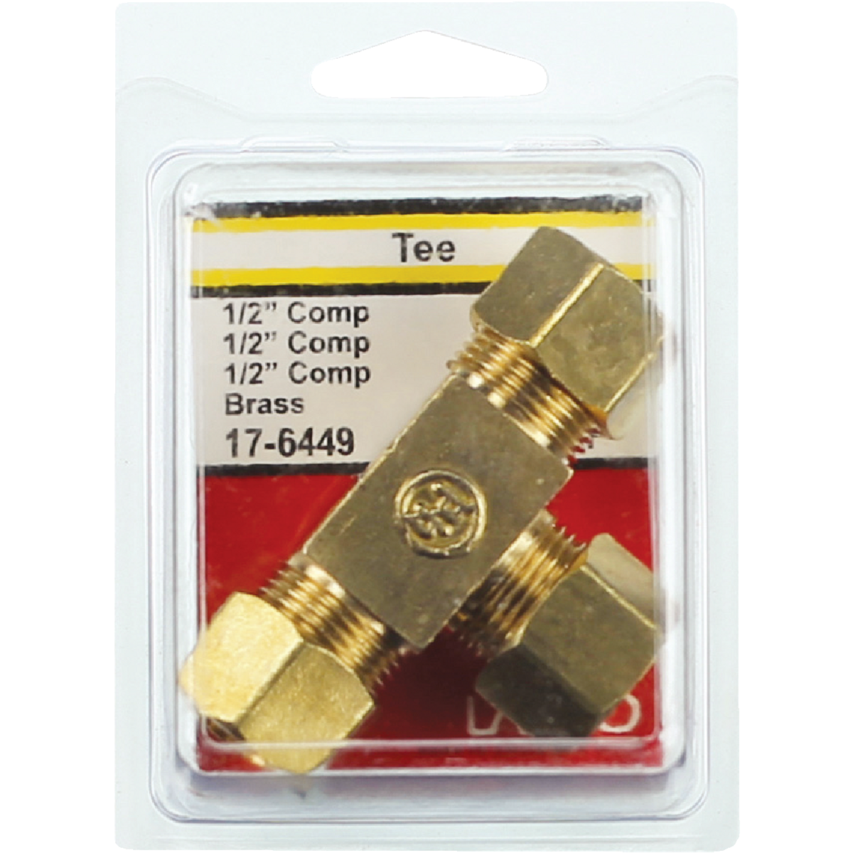 Lasco 1/2 In. x 1/2 In. x 1/2 In. Compression Brass Tee Image 2