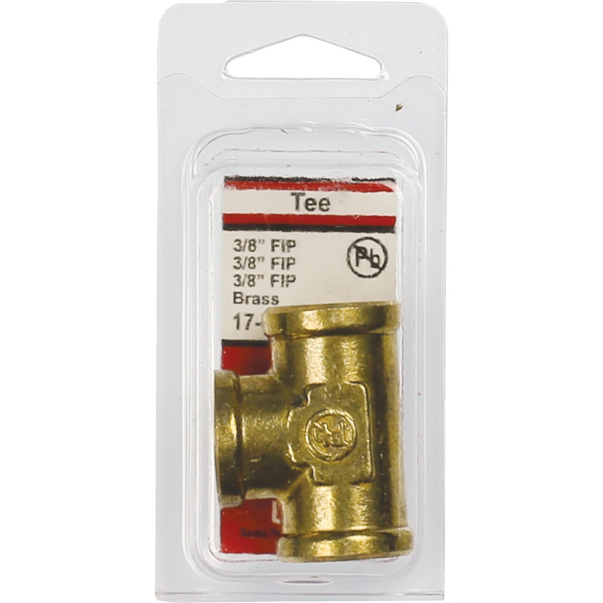 Lasco 3/8 In. FPT Yellow Brass Tee Image 2