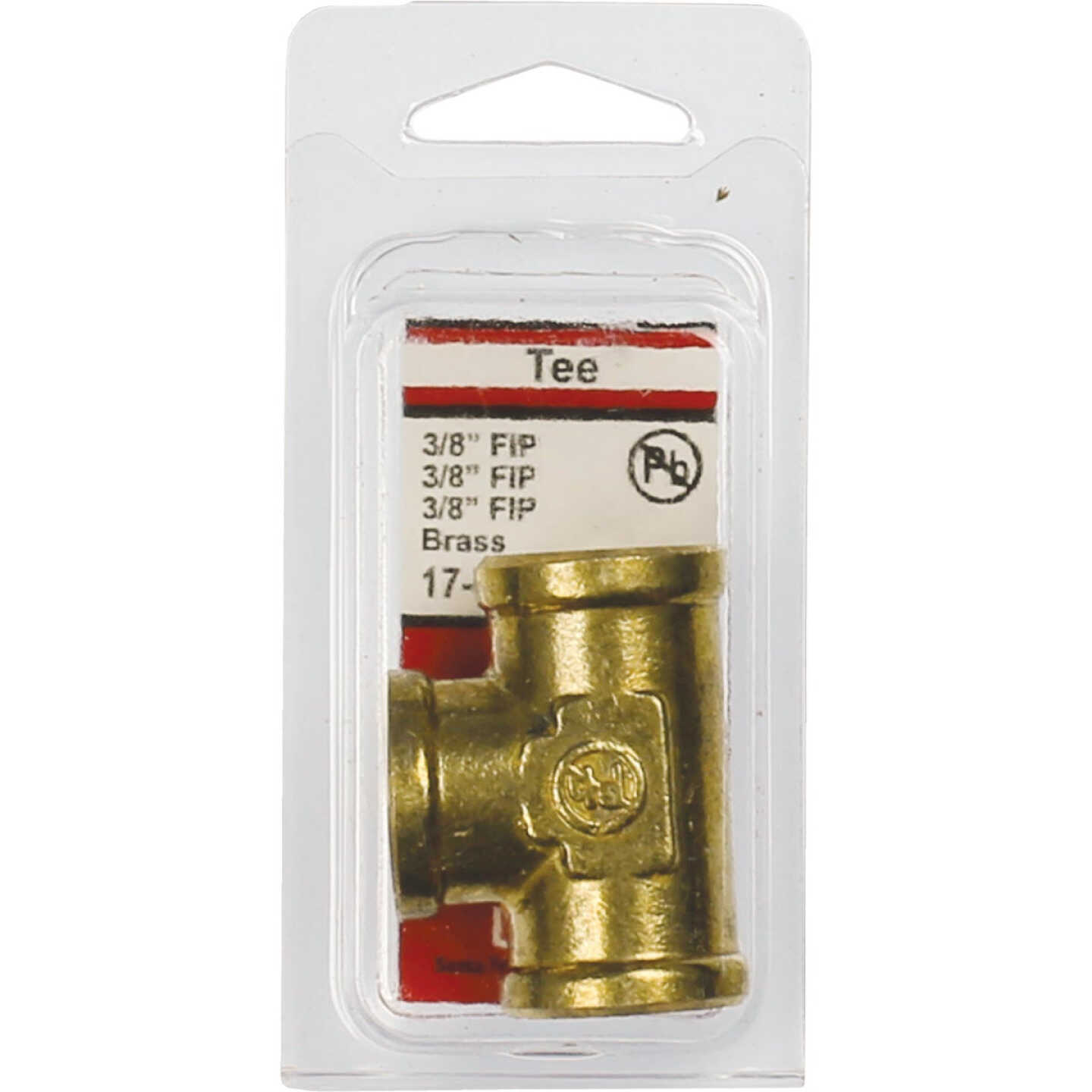 Lasco 3/8 In. FPT Yellow Brass Tee Image 2