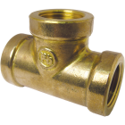 Lasco 1/2 In. FPT Yellow Brass Tee Image 1