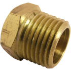 Lasco 1/2 In. MPT Brass Hex Head Plug Image 1