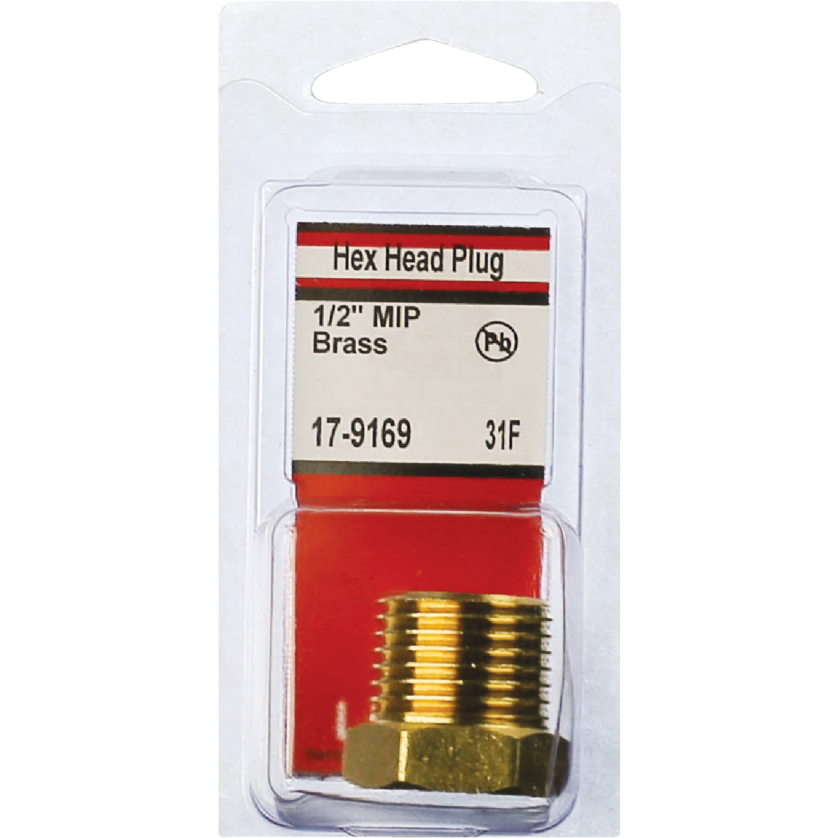Lasco 1/2 In. MPT Brass Hex Head Plug Image 2