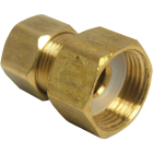 Lasco 1/2 In. FC x 3/8 In. MC Brass Compression Adapter Image 1