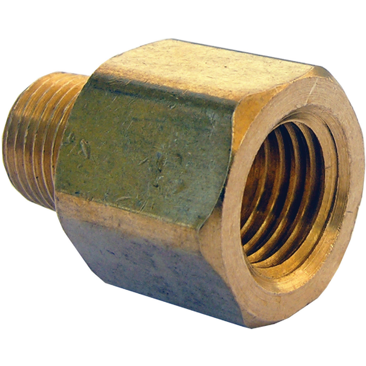 Lasco 1/4 In. F x 1/8 In. MPT Brass Flare Adapter Image 1